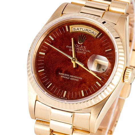 wooden dial rolex